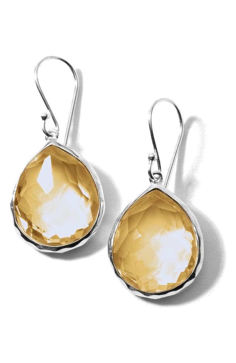 Ippolita Rock Candy Citrine Drop Earrings, Main, color, Honey Citrine