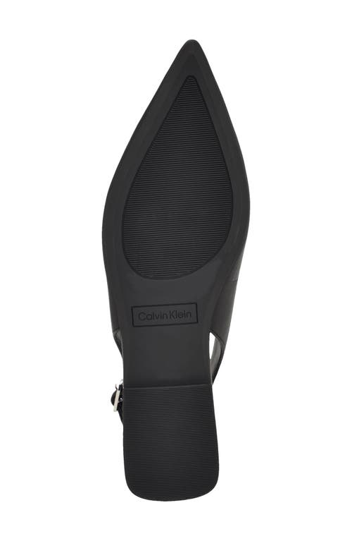 Calvin Klein Galiana Slingback Pointed Toe Flat