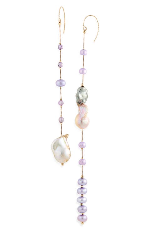 Cosmic Ray Linear Drop Earrings