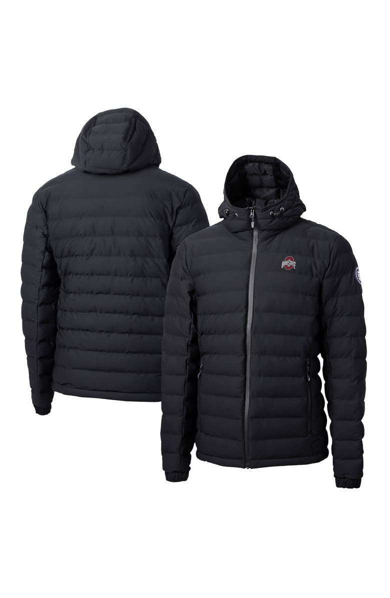 Cutter & Buck Men's Cutter & Buck  Black Ohio State Buckeyes Mission Ridge Repreve Eco Insulated Puffer Full-Zip Jacket, Main, color, Black