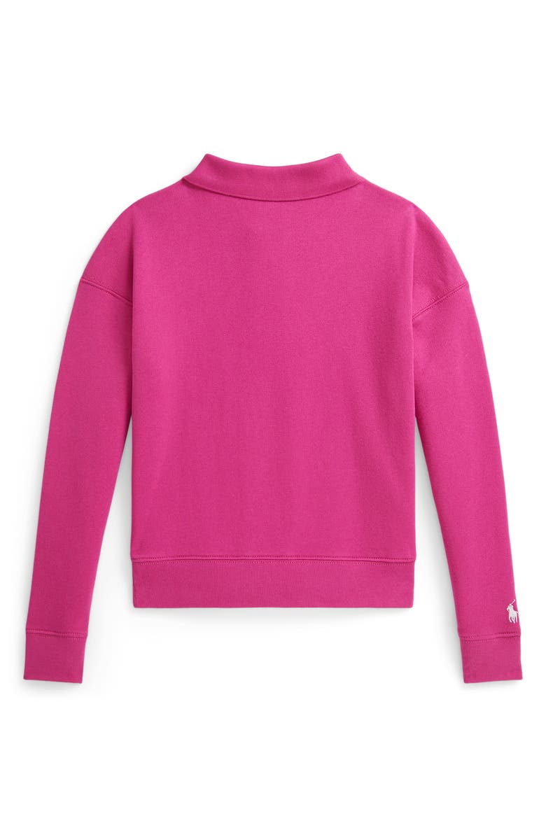 Polo Ralph Lauren Kids' Terry Polo Sweatshirt, Alternate, color, College Pink