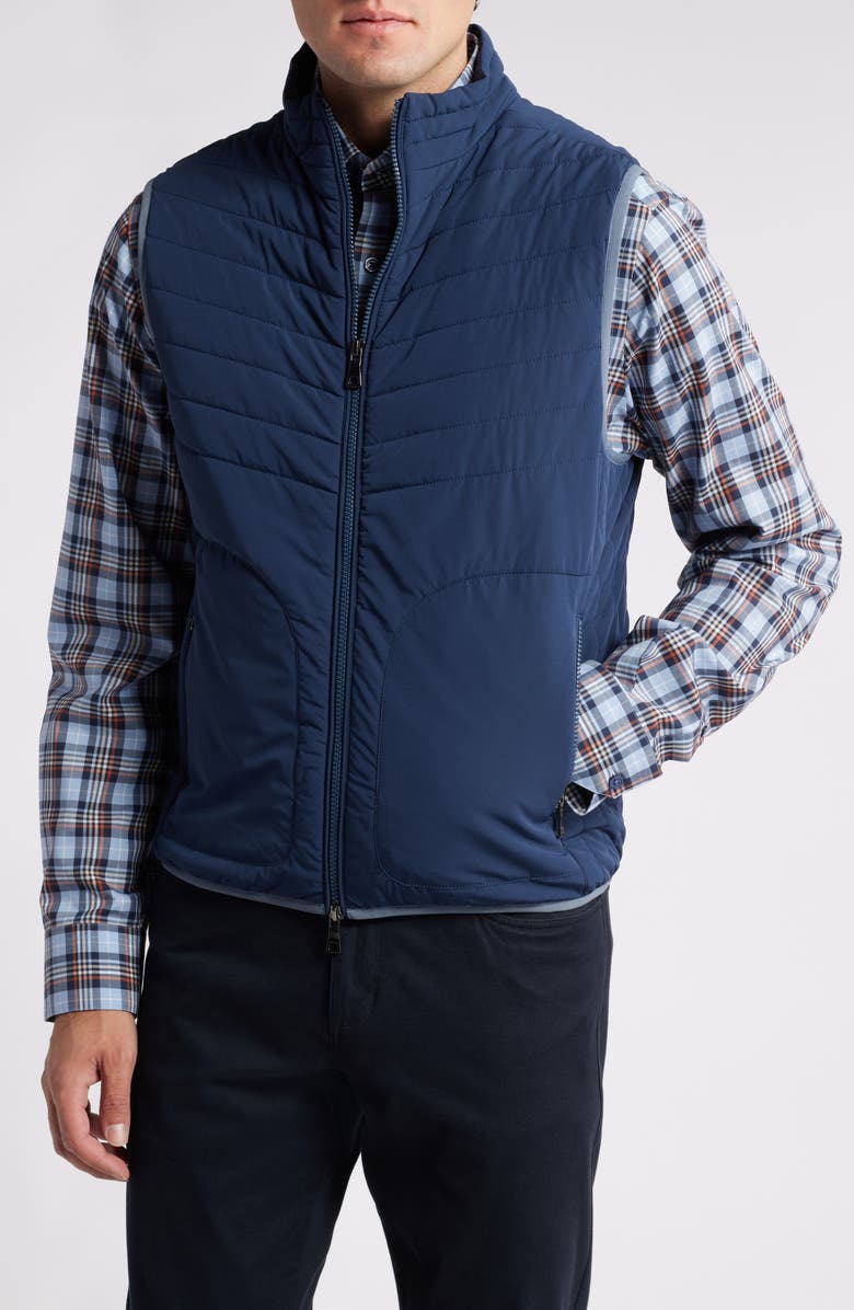 Scott Barber Water Resistant Stretch Nylon Puffer Vest, Alternate, color, 