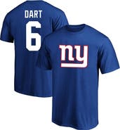 FANATICS Men's Fanatics Jaxson Dart Royal New York Giants Big & Tall Name & Number T-Shirt