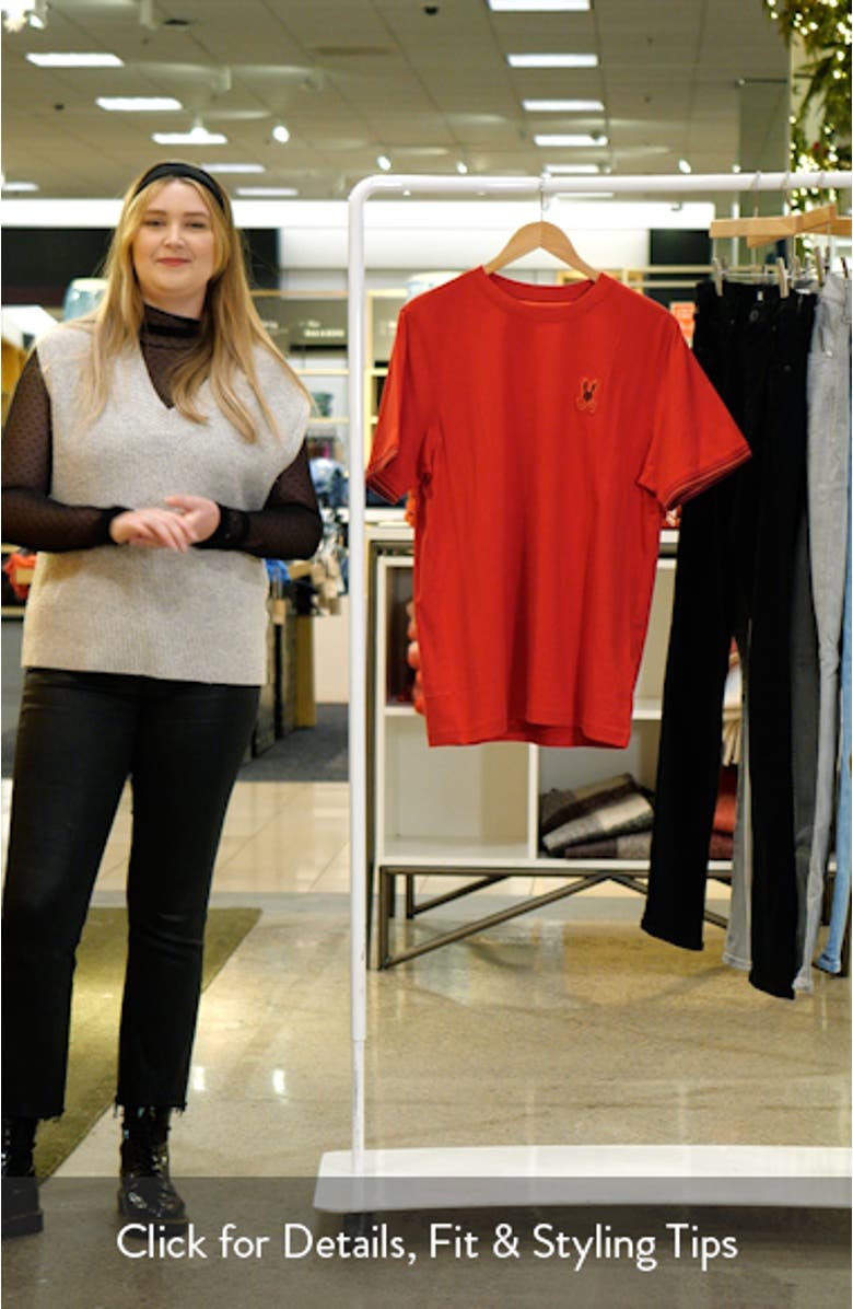 Pierce Logo Appliqué Pima Cotton T-Shirt, sales video thumbnail