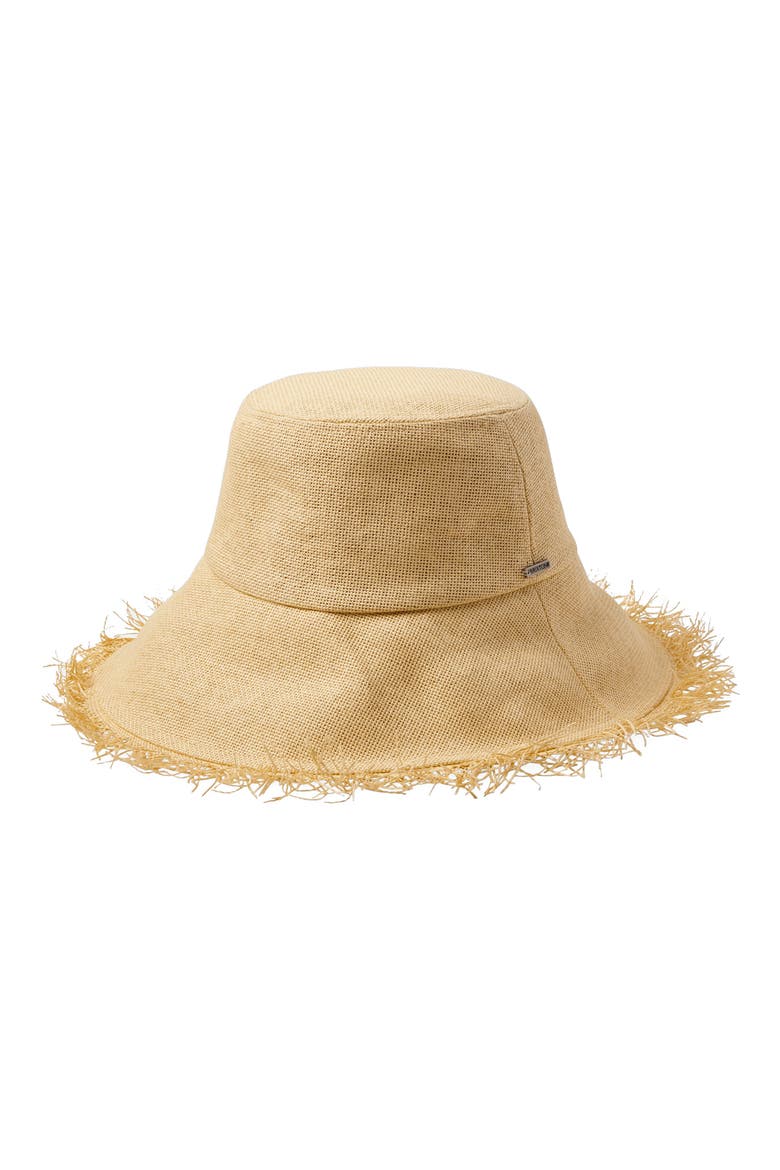 Alice Packable Straw Bucket Hat, Main, color, TAN
