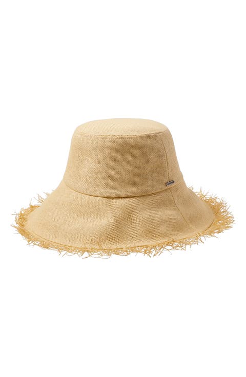 Alice Packable Straw Bucket Hat