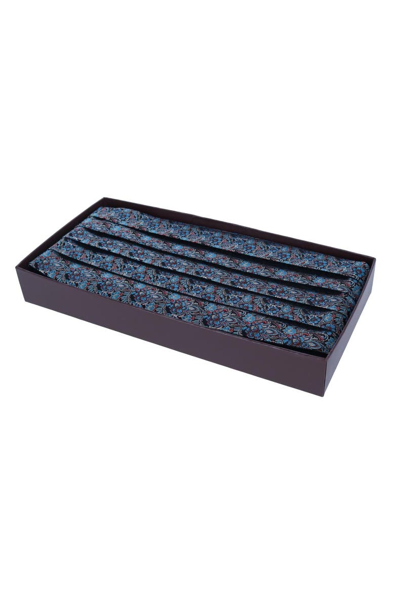 Enzo Exploded Floral Silk Cummerbund, Alternate, color, Multiple