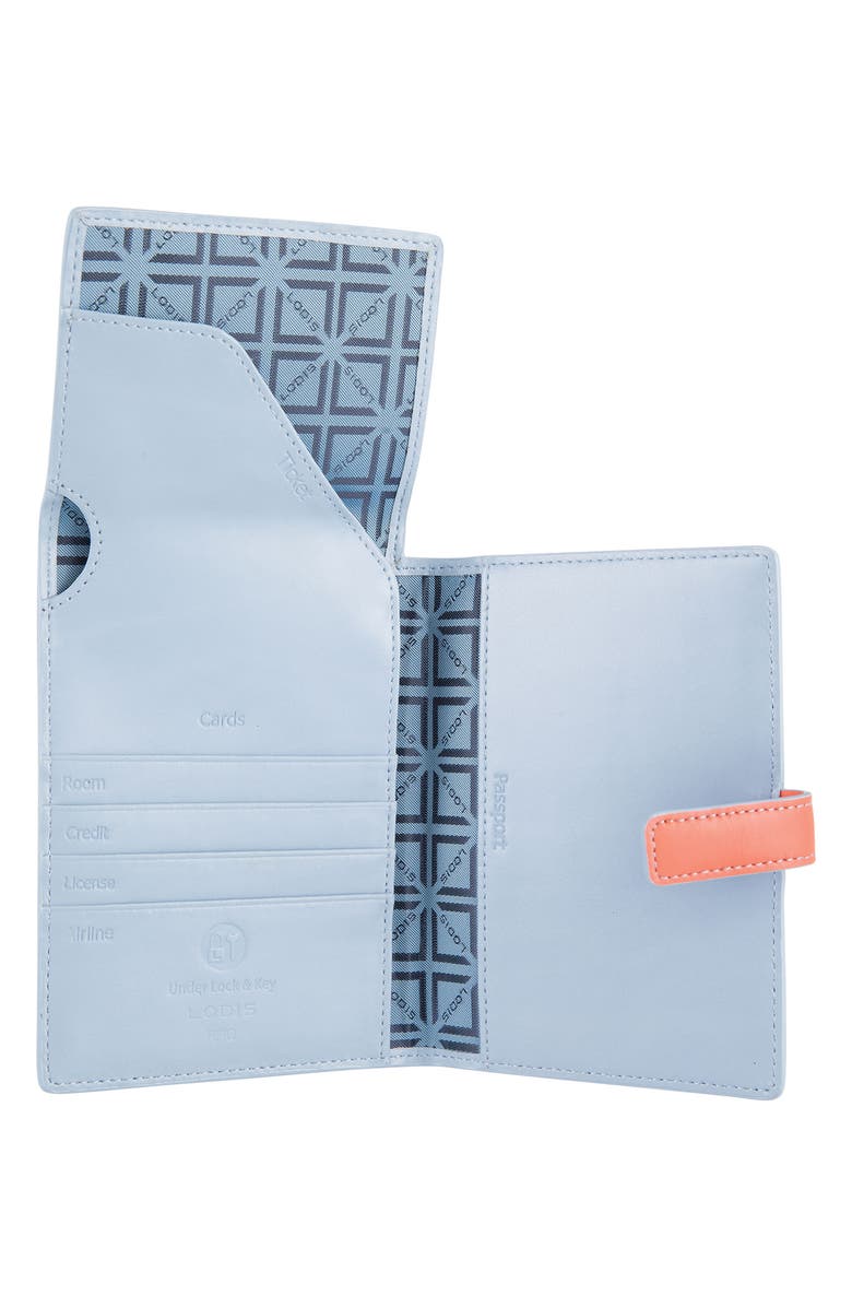 LODIS Los Angeles Audrey RFID Leather Passport Wallet, Alternate, color,
