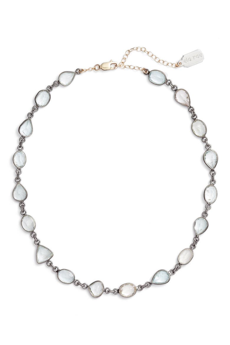 Sadie Collar Necklace, Main, color, ROSE CUT AQUAMARINE