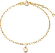 Ana Luisa Gold Charm Letter Bracelet