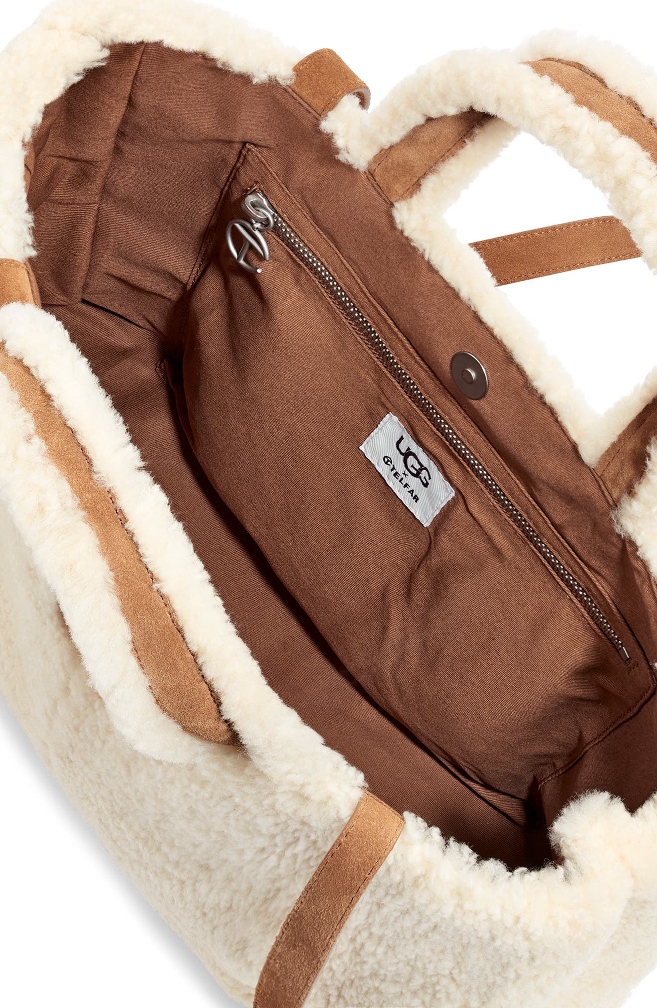 UGG<sup>®</sup> x TELFAR Medium Genuine Shearling Shopper, Alternate, color, 