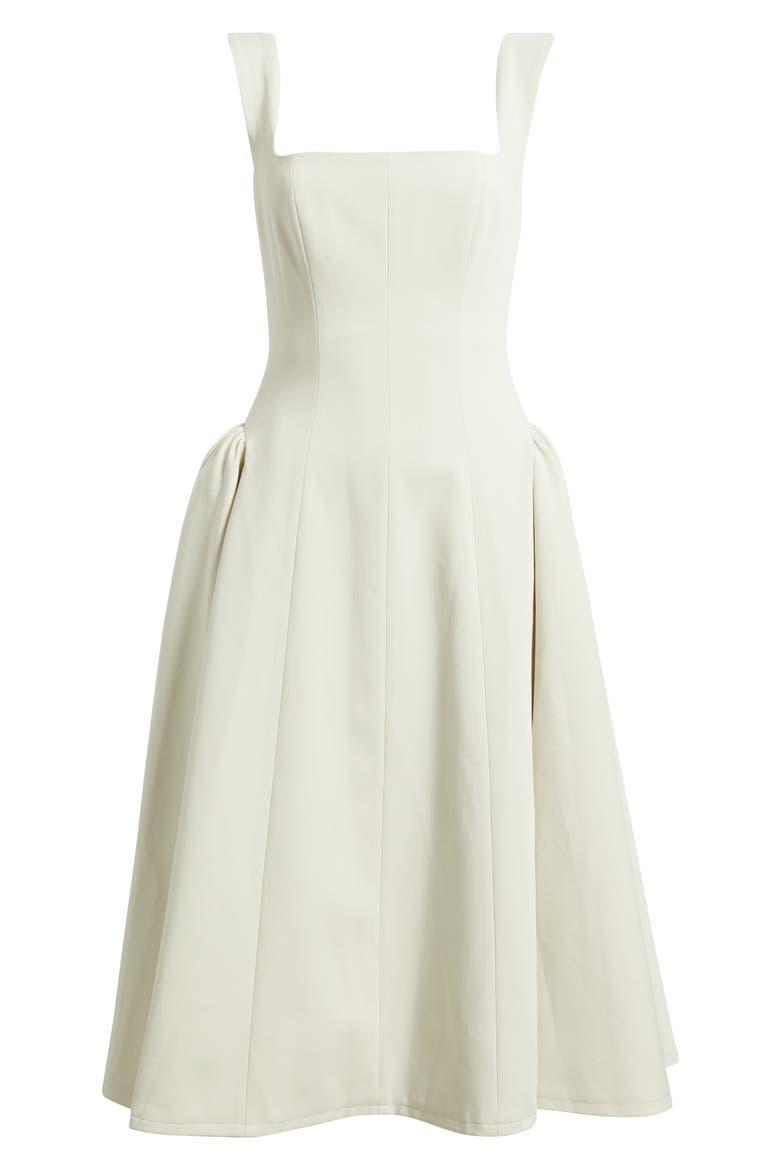 Madeline Sleeveless Midi Dress, Alternate, color, CHALK