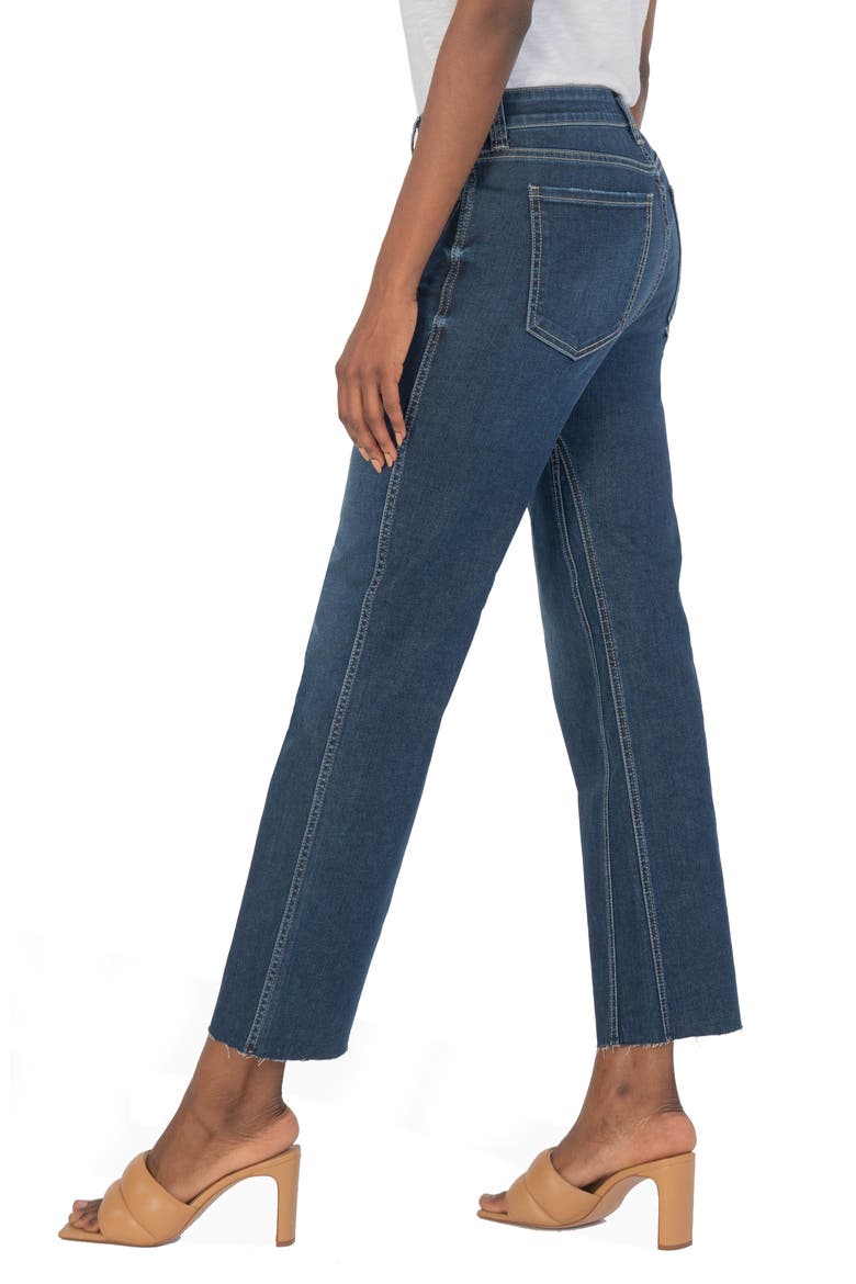 KUT from the Kloth Kelsey Fab Ab Ankle Flare Jeans, Alternate, color, ANTICIPATE