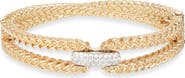 Tasha Pavé Crystal Double Curb Link Bangle Bracelet
