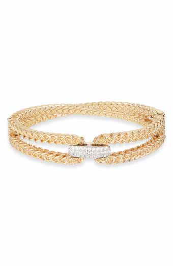 Tasha Pavé Crystal Double Curb Link Bangle Bracelet