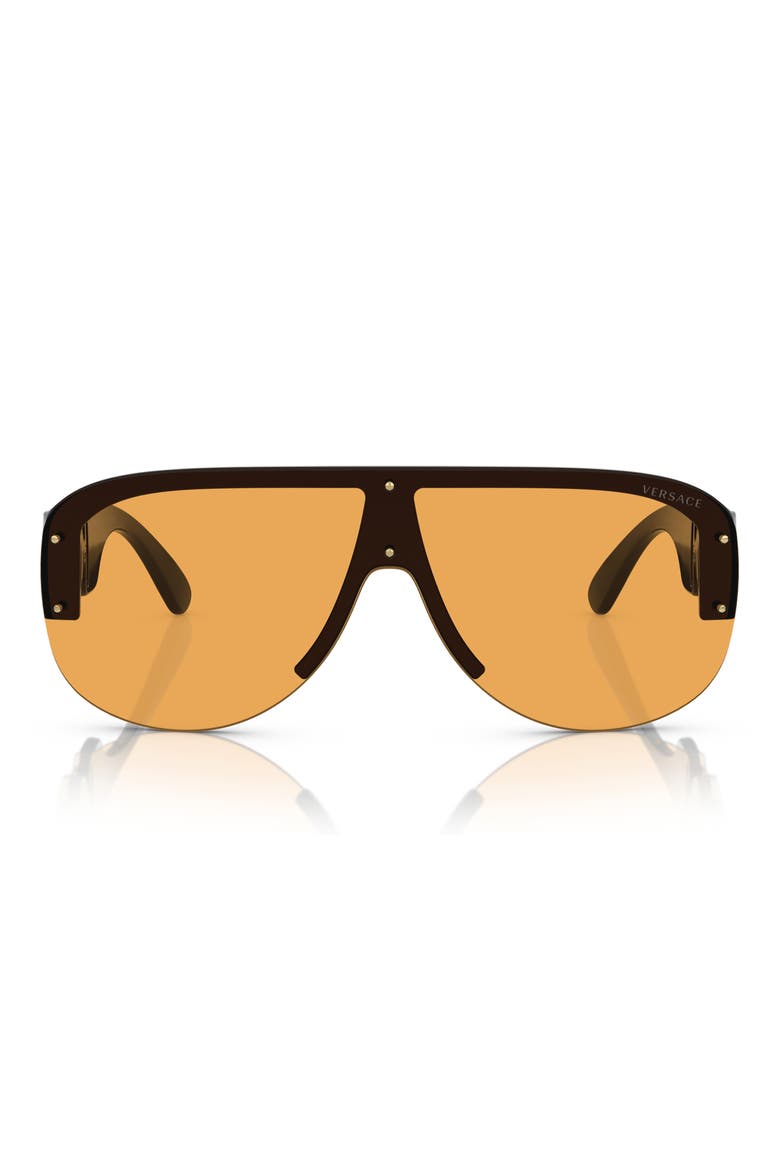 148mm Shield Sunglasses, Main, color, BLACK / ORANGE