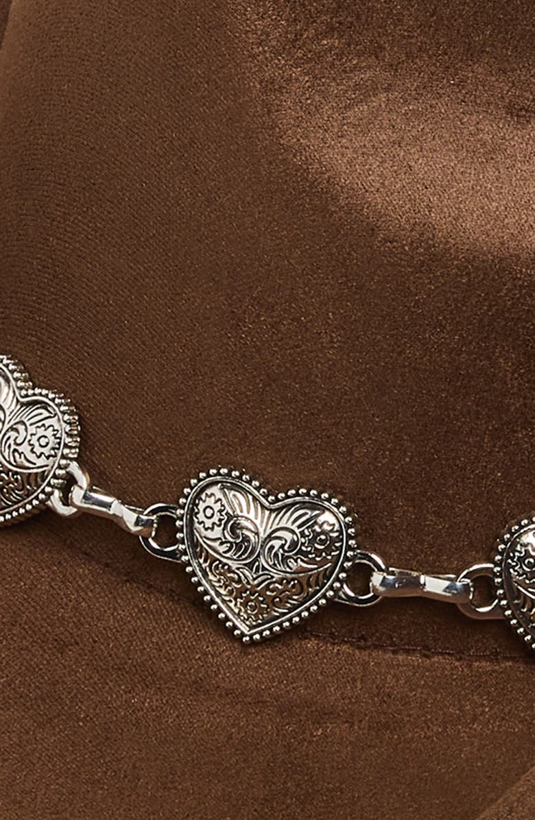 BP. Heart Trim Cowboy Hat, Alternate, color, Brown- Silver