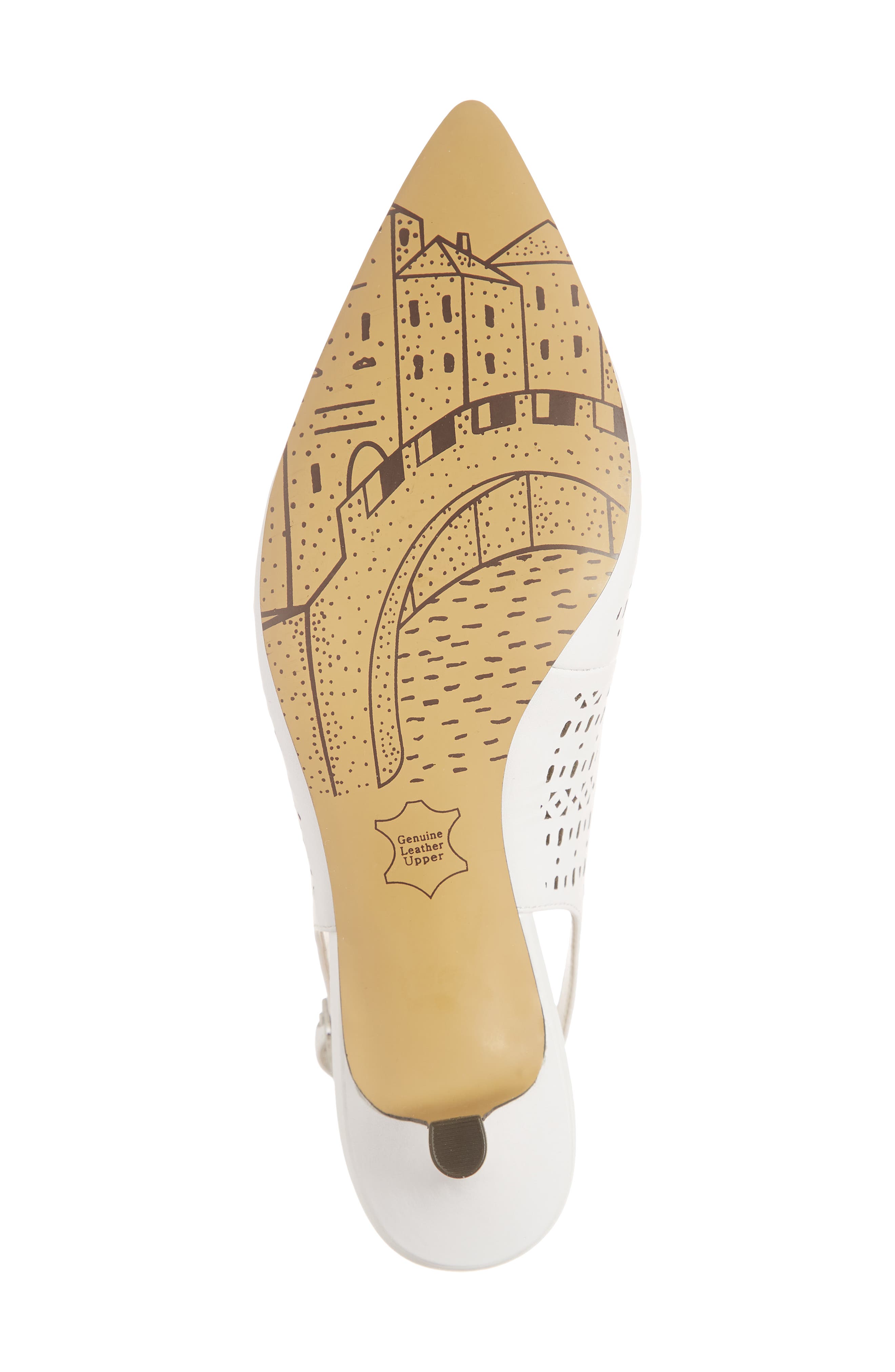 Sybil Pump, Alternate, color, WHITE LEATHER