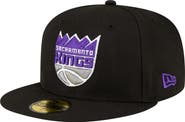 New Era Men's New Era Black Sacramento Kings 59FIFTY Fitted Hat