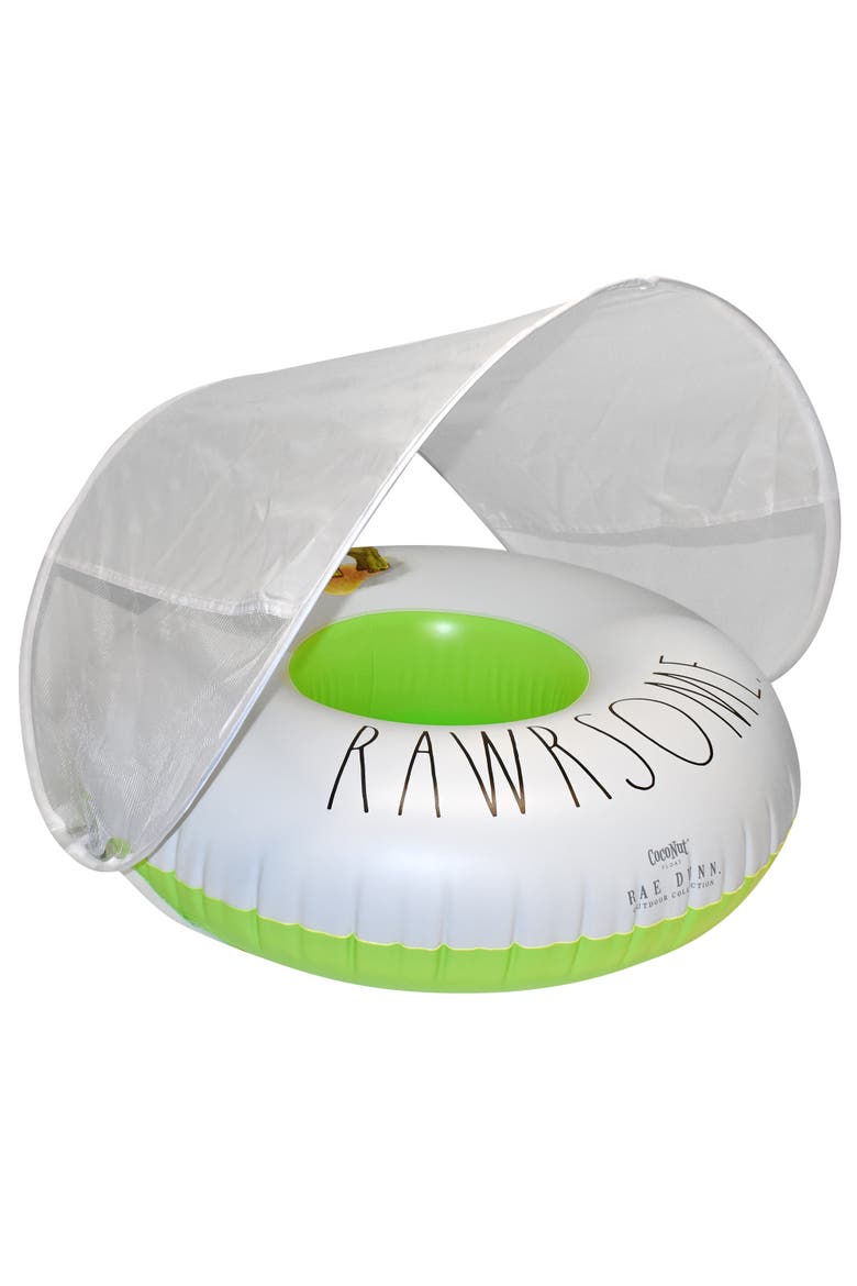 Toddler Float With Canopy Rawrsome, Main, color, White