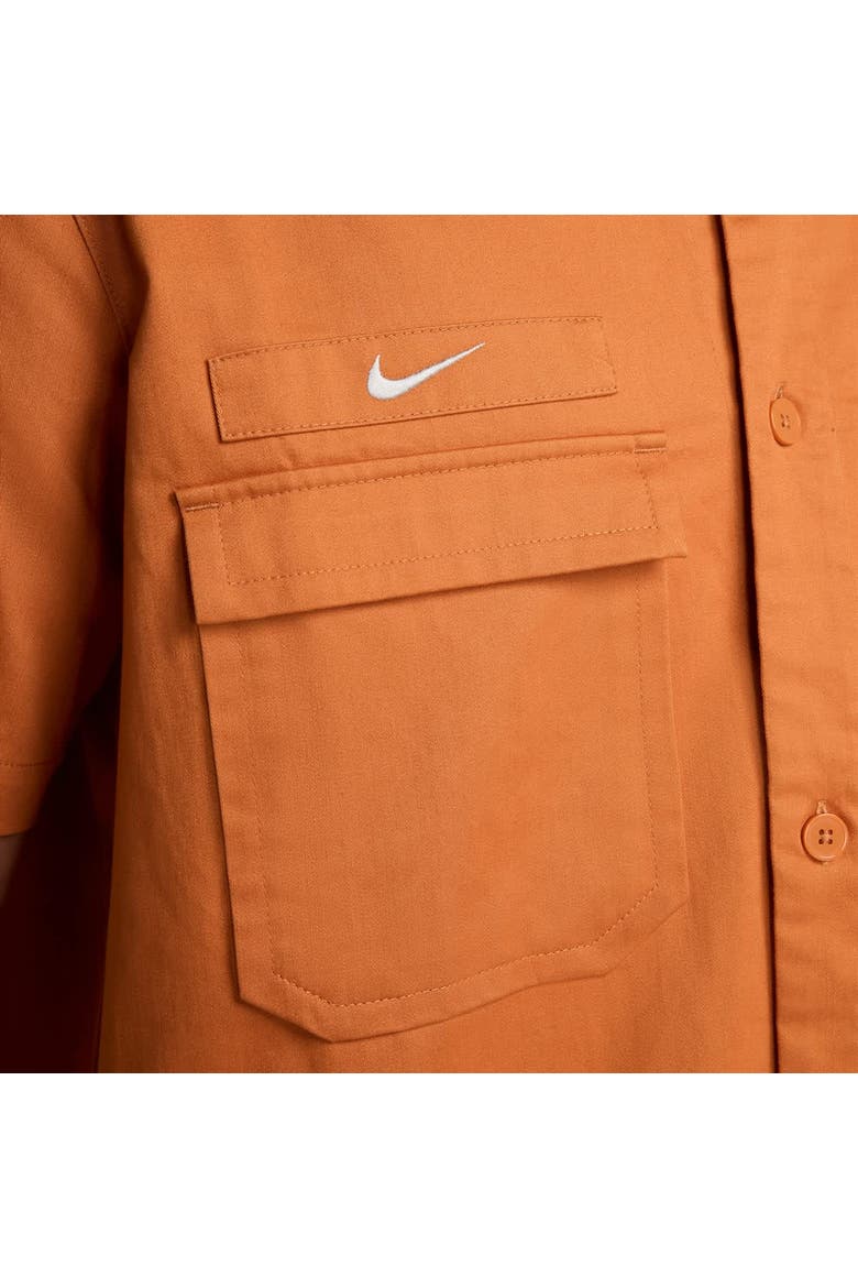 Men's Nike Burnt Orange Club America CA x CA Woven Button-Down Shirt, Alternate, color, Burnt Orange