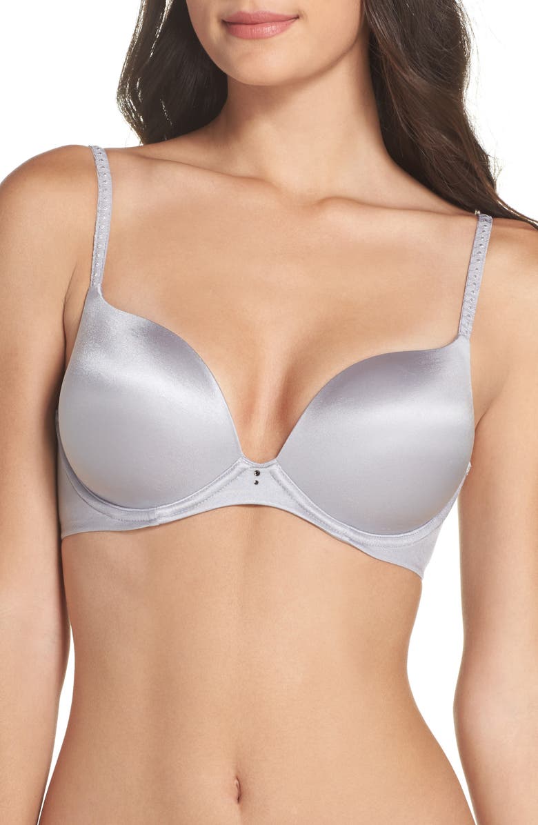 Betsey Johnson Double Trouble Underwire Push-Up Bra, Main, color, 