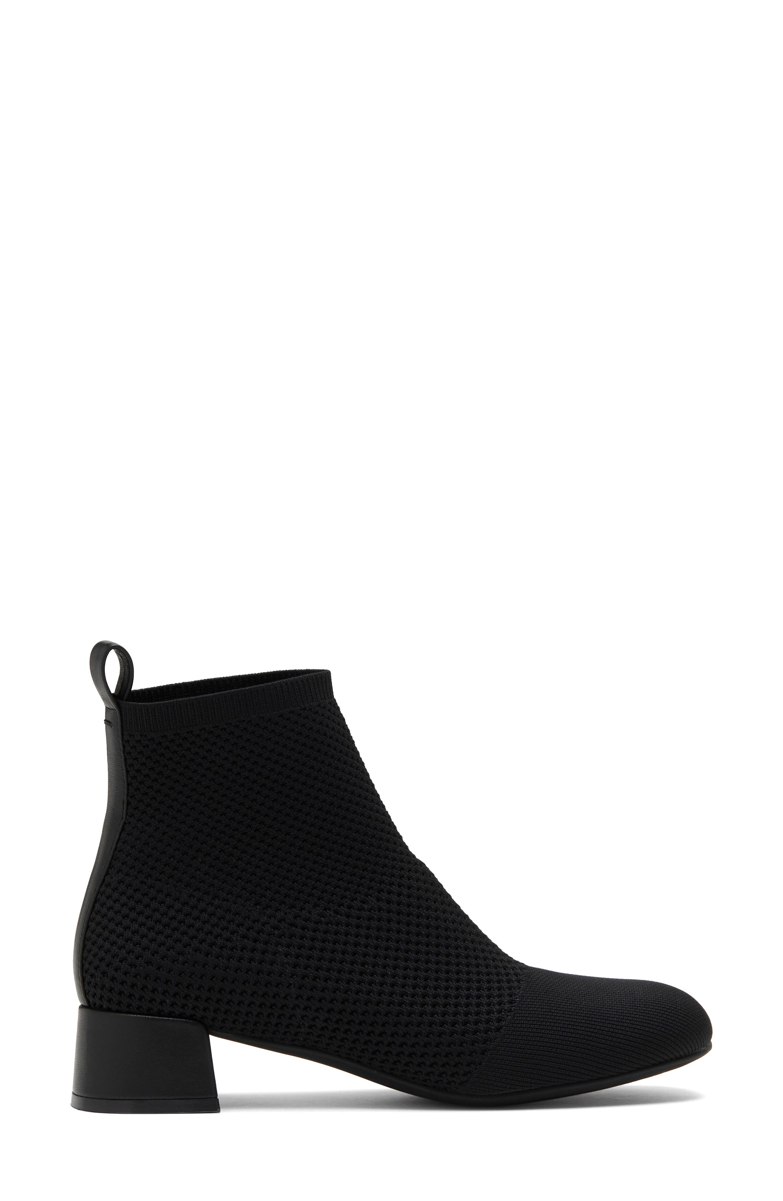 Context Ankle Bootie, Alternate, color, BLACK KNIT