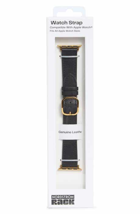 NORDSTROM RACK Leather Apple Watch® Watchband