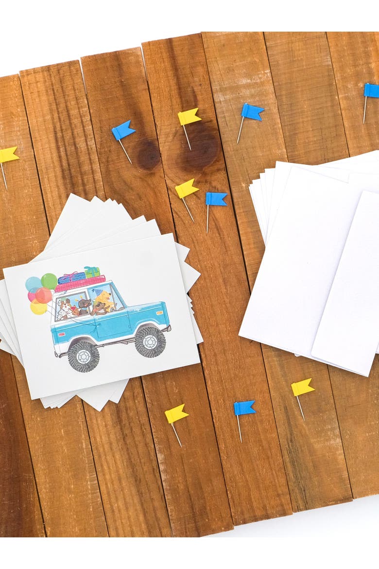 Dog Trip Celebration Set of 8 Greeting Cards, Alternate, color, Multi-Pack