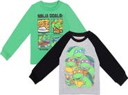 Nickelodeon Teenage Mutant Ninja Turtles 2-Pack Long Sleeve Graphic T-Shirts