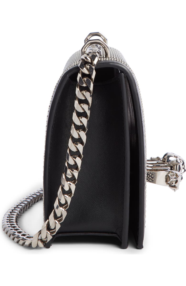 McQueen Alexander McQueen Studded Leather Crossbody Knuckle Bag, Alternate, color,