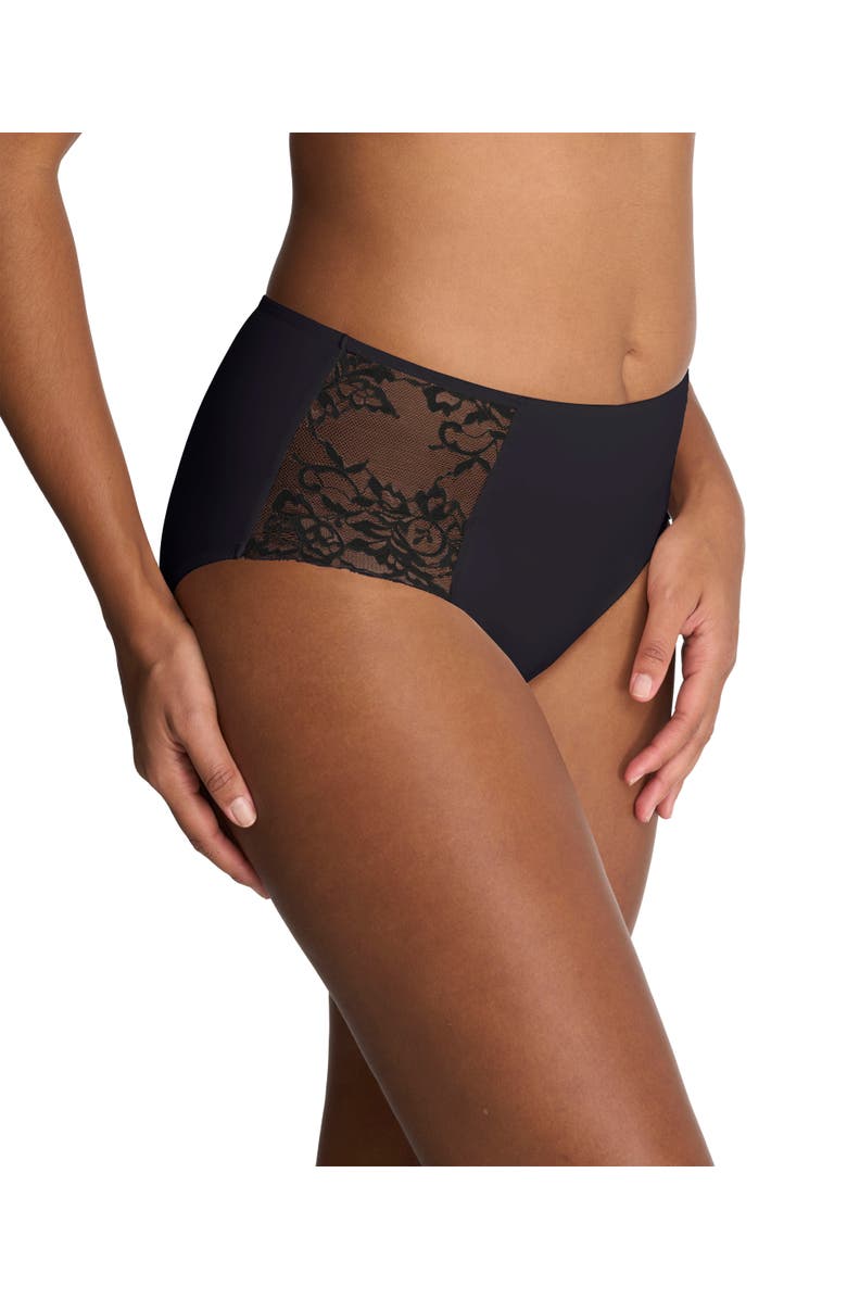 Natori Statement Lace Full Brief, Alternate, color, Black