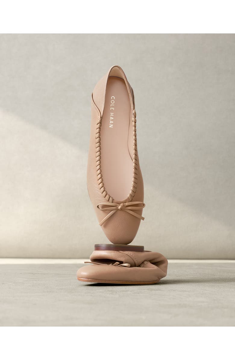Cole Haan Jaya Travel Ballet Flat, Alternate, color, Tuscan Sand/ Stitch