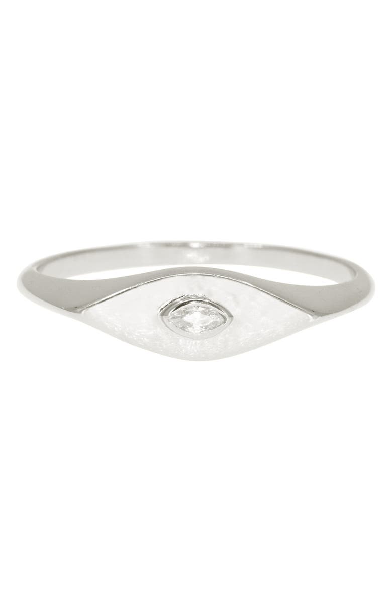 RAGEN Jewels Minimalist Evil Eye Ring, Alternate, color,