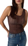 GUESS Audrey Sheer Lurex Tank Top