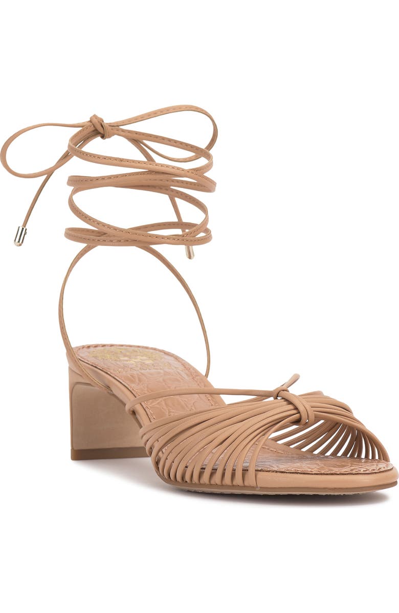 Vince Camuto Lory Ankle Wrap Sandal, Main, color, Sandstone