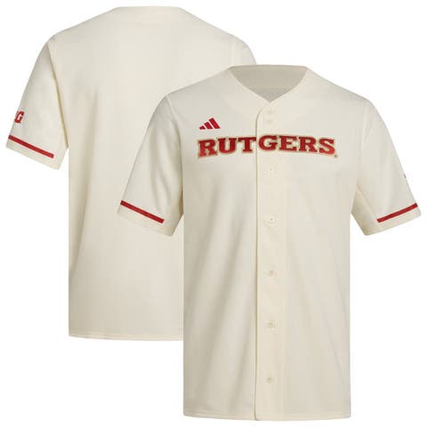 Men's adidas  Cream Rutgers Scarlet Knights Replica Baseball Jersey