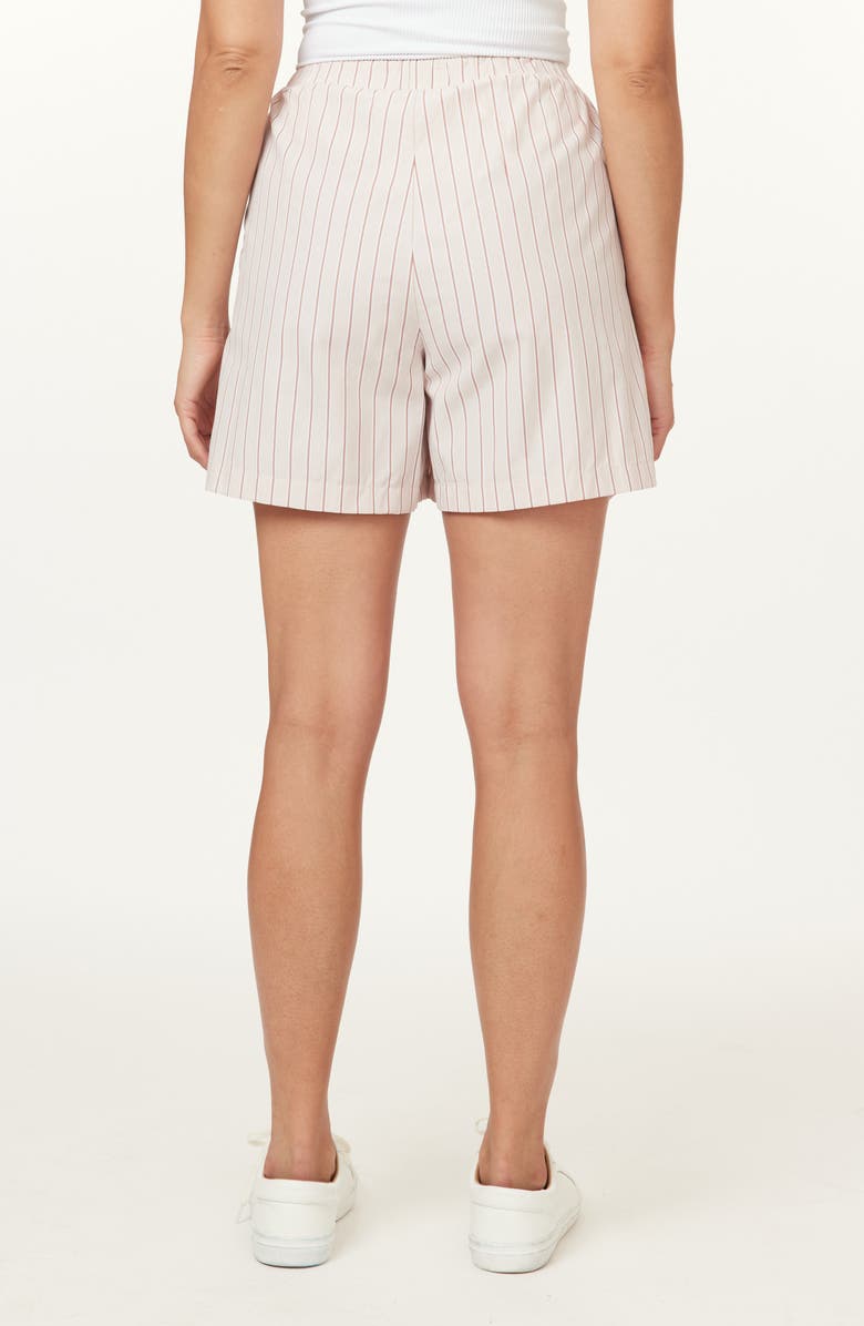 Scotch & Soda Easy Stripe Drawstring Shorts, Alternate, color, Rose Dust Stripe
