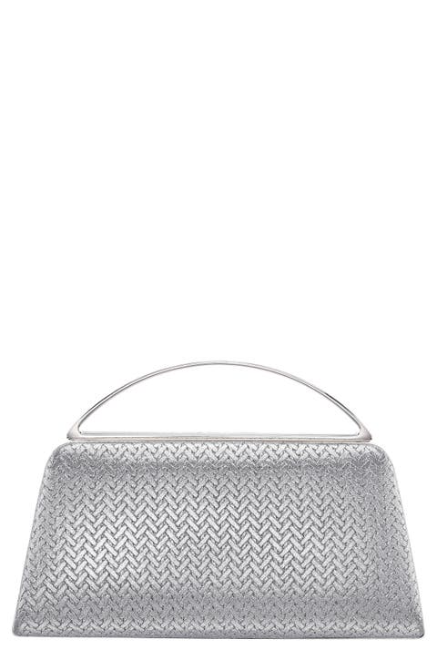 Genesis Woven Faux Leather Clutch