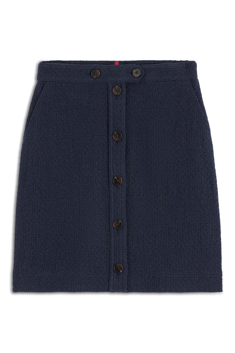 Cecelia Textured Knit Skirt, Alternate, color, NAVY