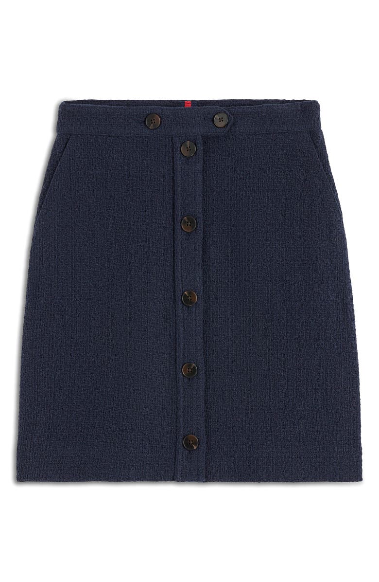 Boden Cecelia Textured Knit Skirt, Alternate, color, Navy