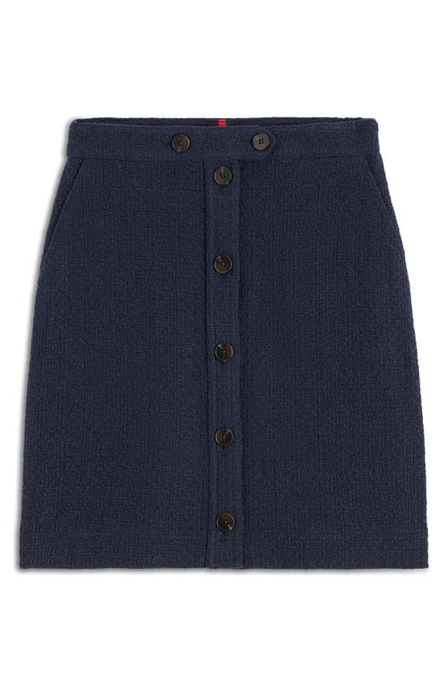 Boden Cecelia Textured Knit Skirt In Blue