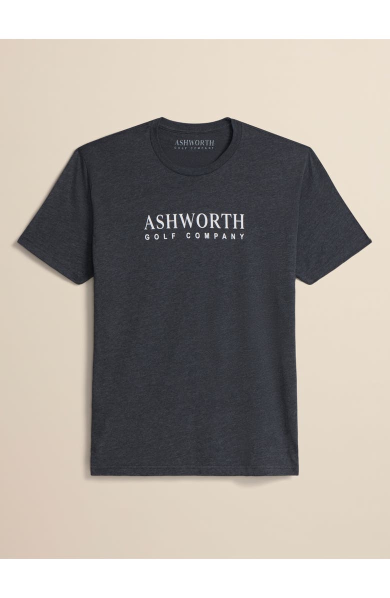 ASHWORTH GOLF Ashworth Label Tee, Main, color, Charcoal