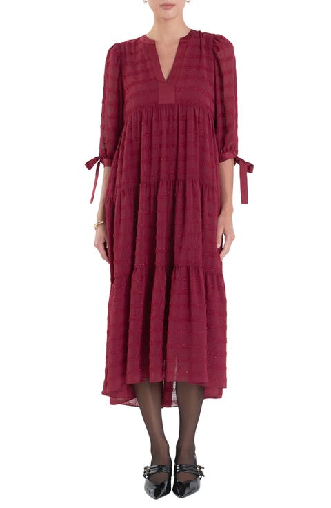 Textured Chiffon Dress