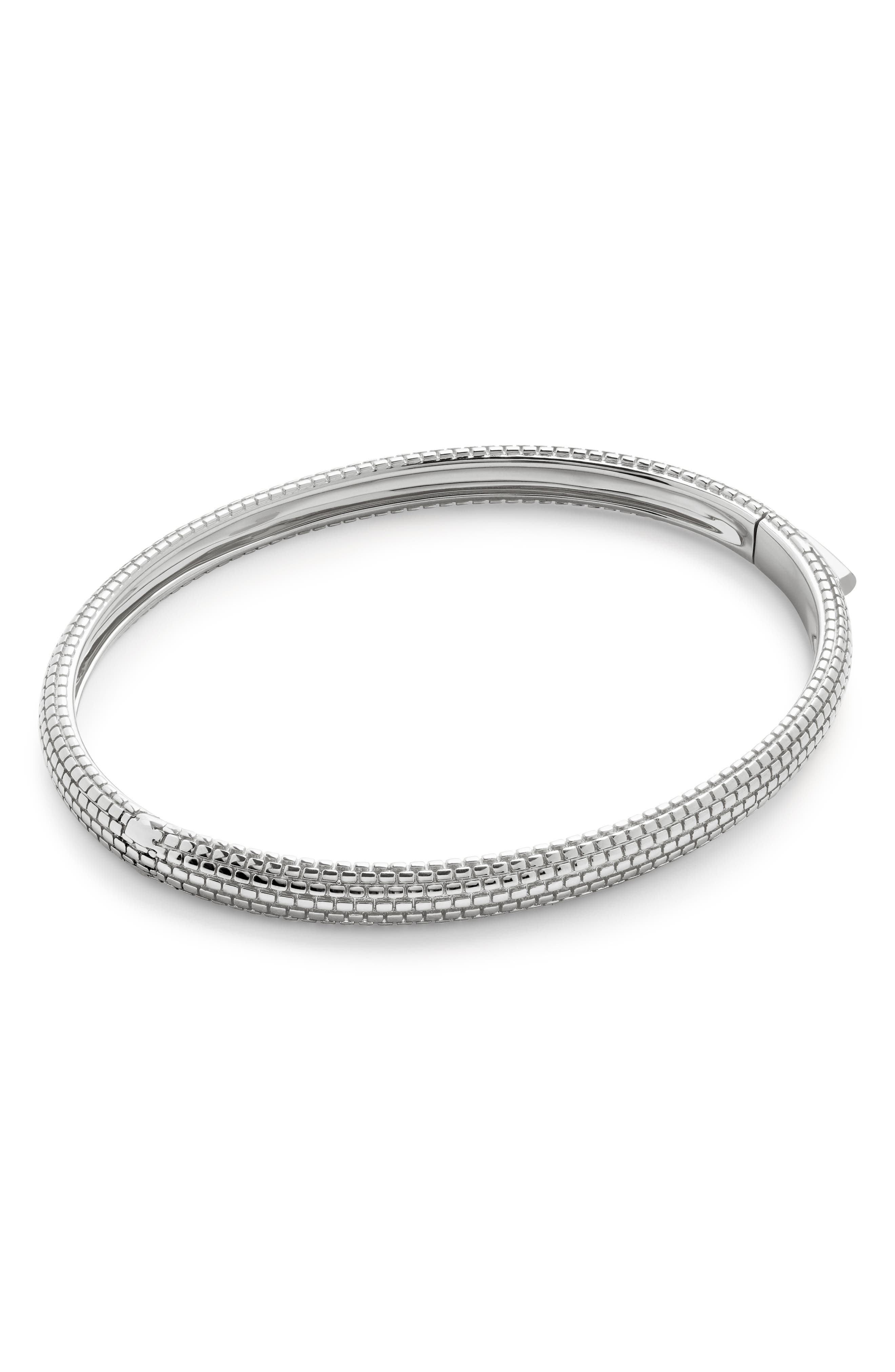 Monica Vinader Heirloom Bangle Bracelet in Sterling Silver 