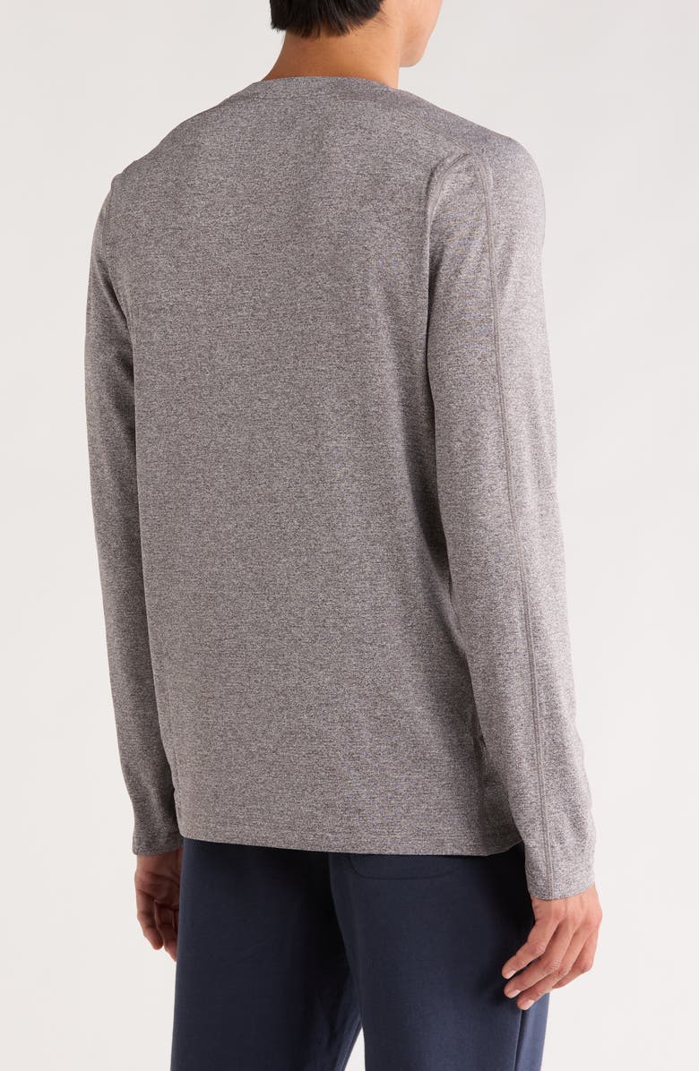 Rhone Invictus Long Sleeve Training T-Shirt, Alternate, color, Gravel Heather
