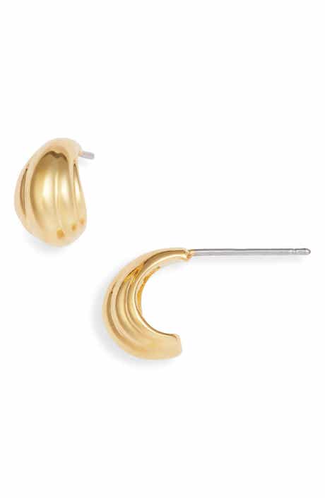 Nordstrom Demi Fine Teardrop J-Hoop Earrings