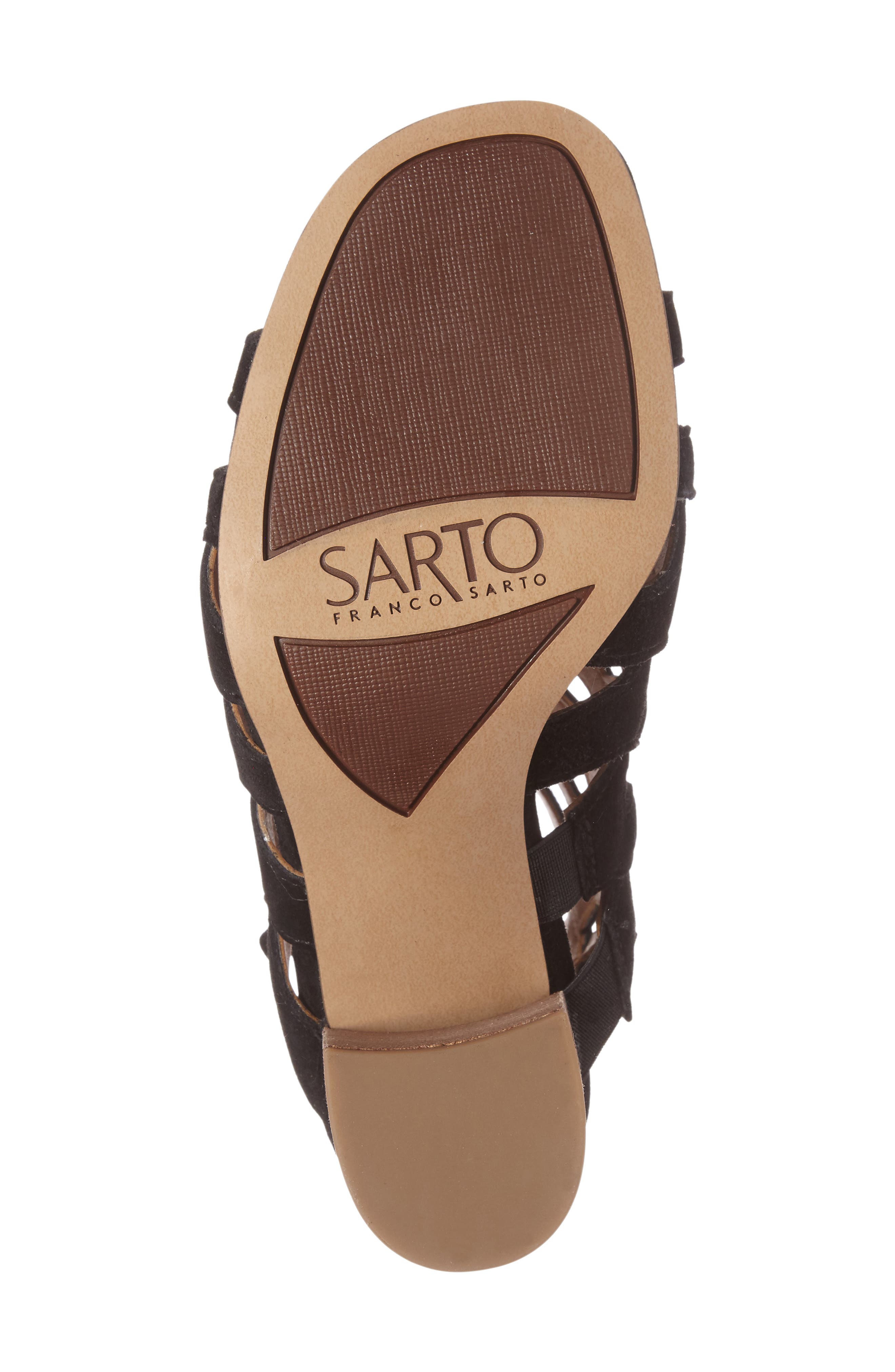 SARTO by Franco Sarto Connie Block Heel Cage Sandal, Alternate, color, 