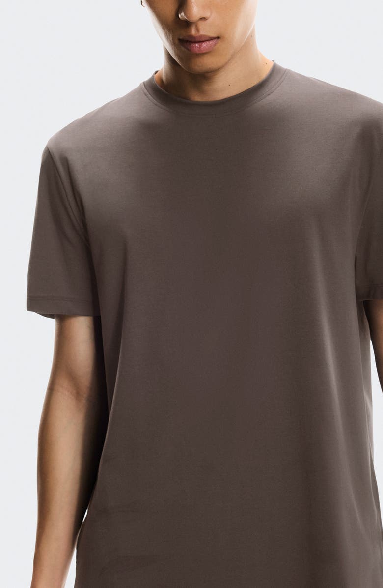 On Focus-T Performance Running T-Shirt, Alternate, color, Pebble