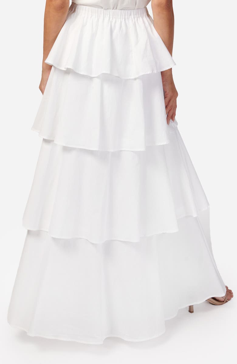 CAMI NYC Terra Tiered Cotton Poplin Maxi Skirt, Alternate, color,
